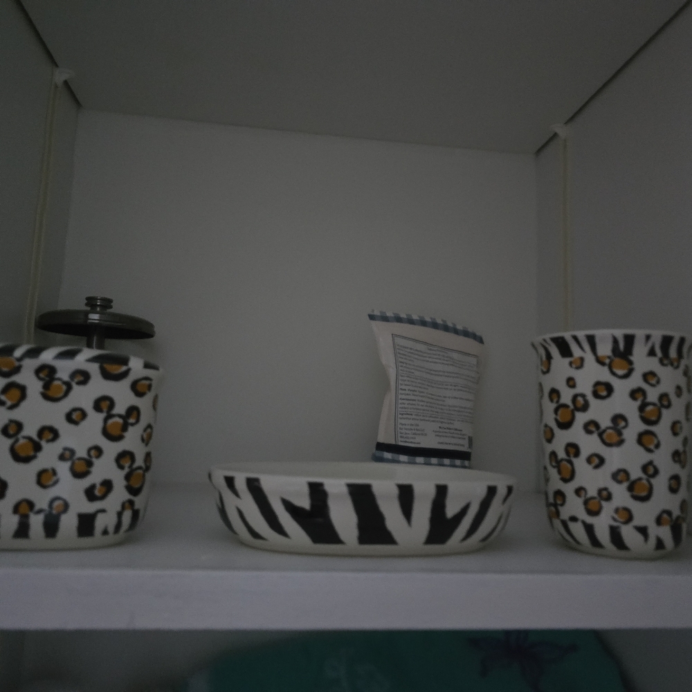 Vintage Disney Cheetah Print Bathroom Set